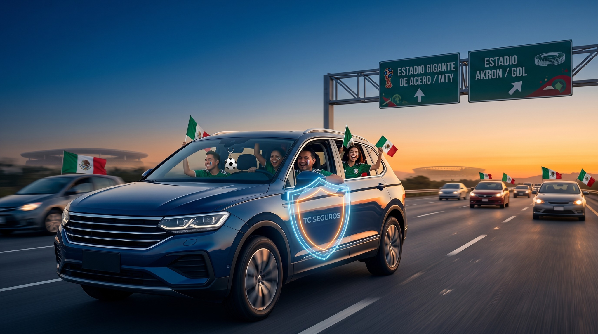 Seguro de auto para viajar en carretera