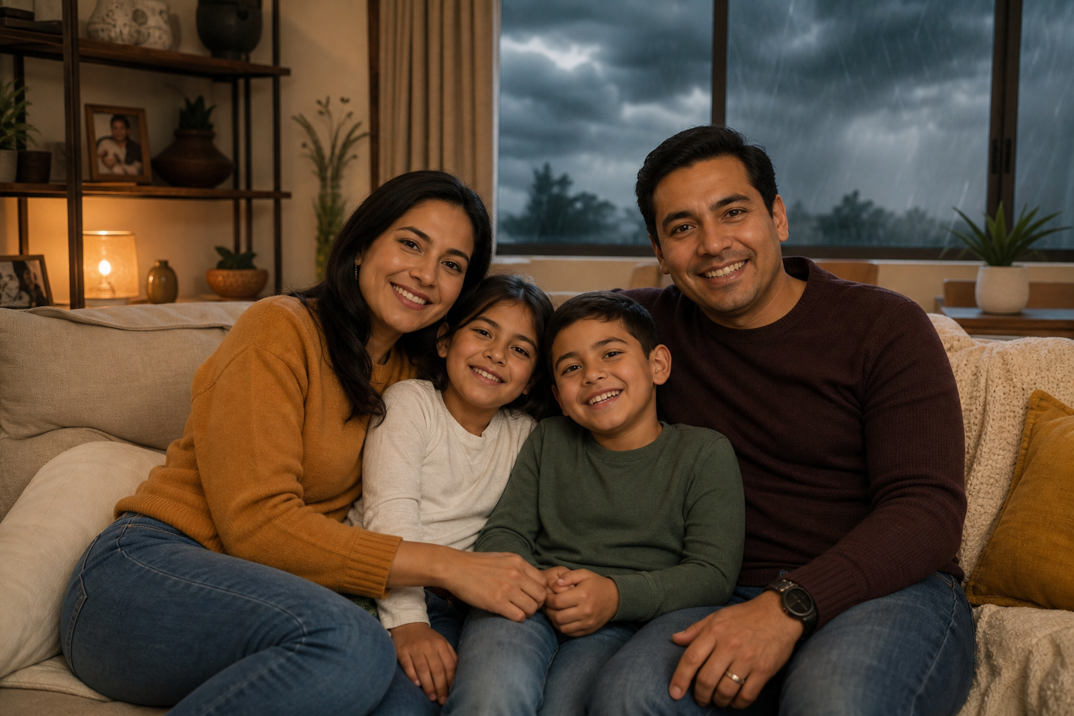Familia protegida seguro hogar fenómenos hidrometeorológicos México