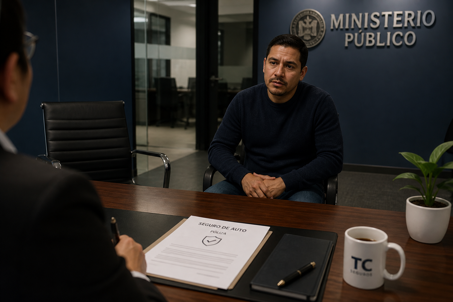Conductor en Ministerio Público sin abogado ni fianza de póliza México