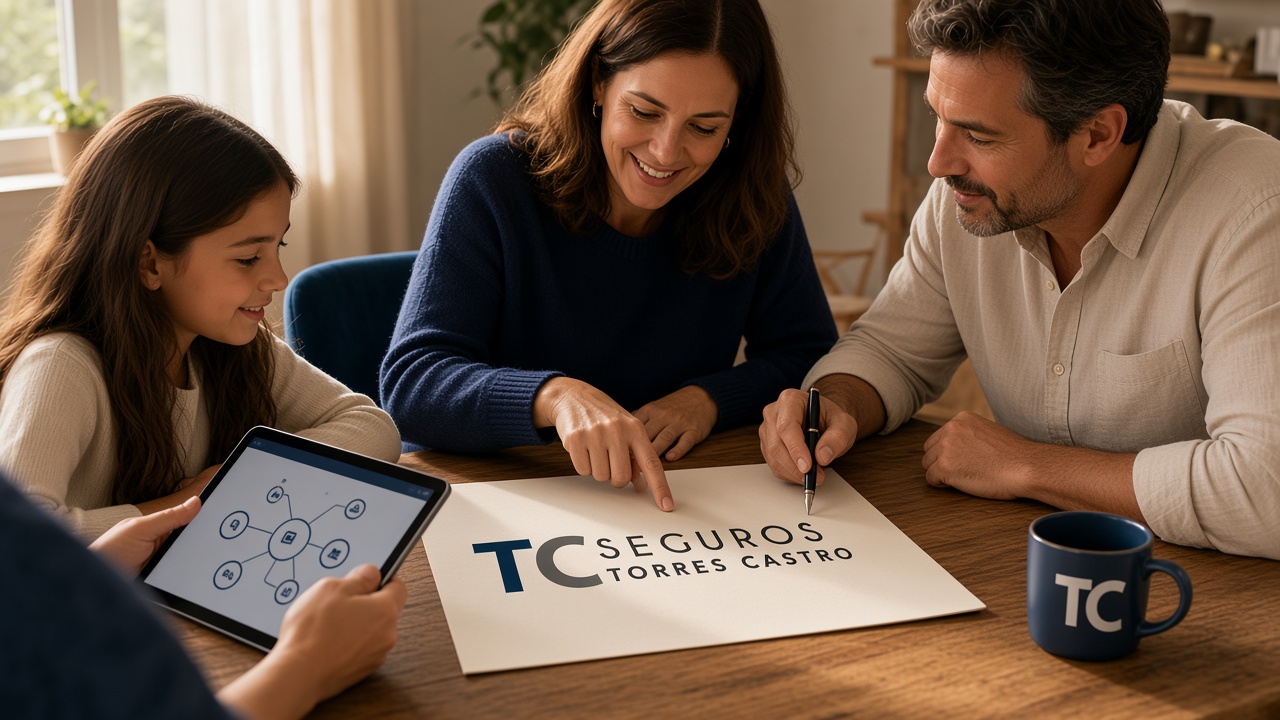 Familia decidiendo mantener cobertura tras revisar deducible y red